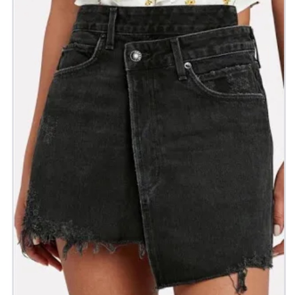 Agolde asymmetrical skirt